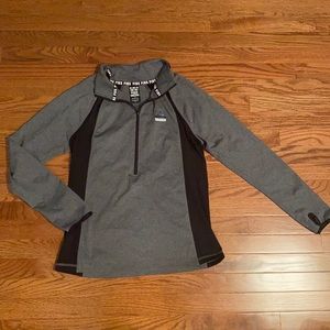 Gray & Black VS PINK Ultimate Half Zip